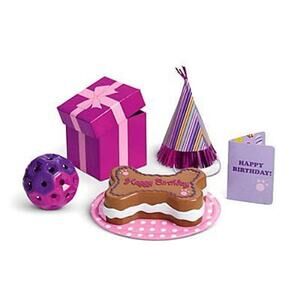American Girl Happy Birthday Pet Party Play Accessory Set